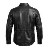 Titan - Men's Shirt style Premium Leather Biker Jacket - Unik Just for Bikers - Flyclothing LLC