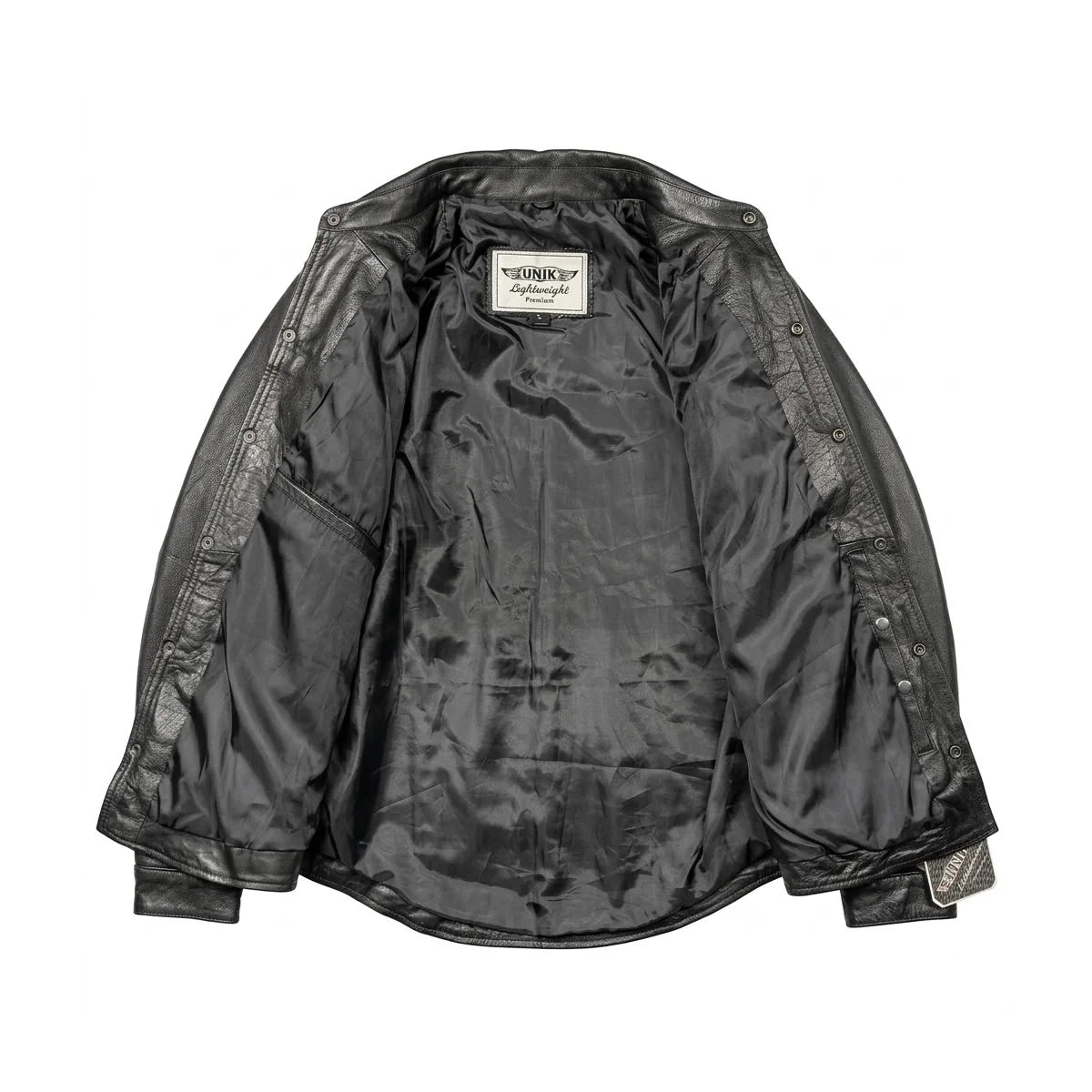 Titan - Men's Shirt style Premium Leather Biker Jacket - Unik Just for Bikers - Flyclothing LLC