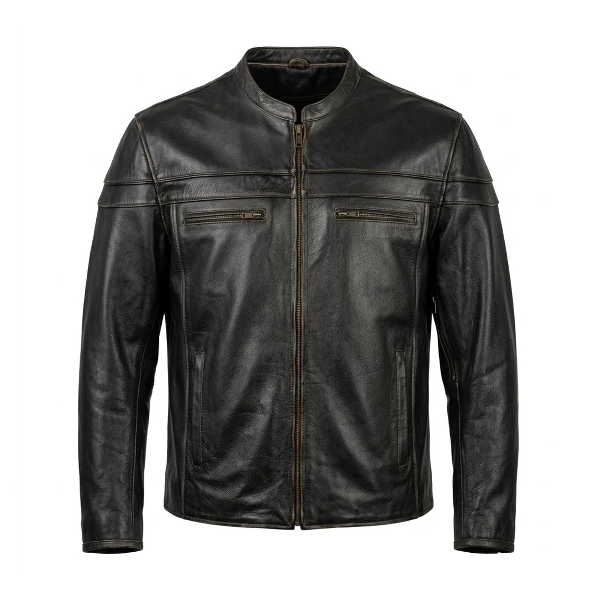 Rogue - Men's Ultra Leather Motorcycle Jacket - Unik Just for Bikers - Flyclothing LLC