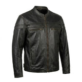 Rogue - Men's Ultra Leather Motorcycle Jacket - Unik Just for Bikers - Flyclothing LLC