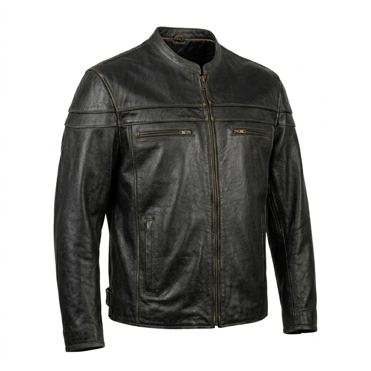 Rogue - Men's Ultra Leather Motorcycle Jacket - Unik Just for Bikers - Flyclothing LLC