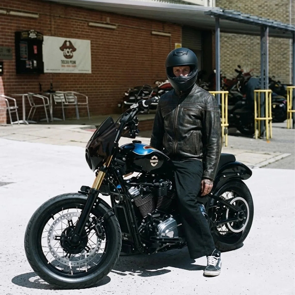 Rogue - Men's Ultra Leather Motorcycle Jacket - Unik Just for Bikers - Flyclothing LLC