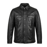 Edge - Premium Men's motorcycle Leather Jacket (Shirt Style) - Unik Just for Bikers - Flyclothing LLC