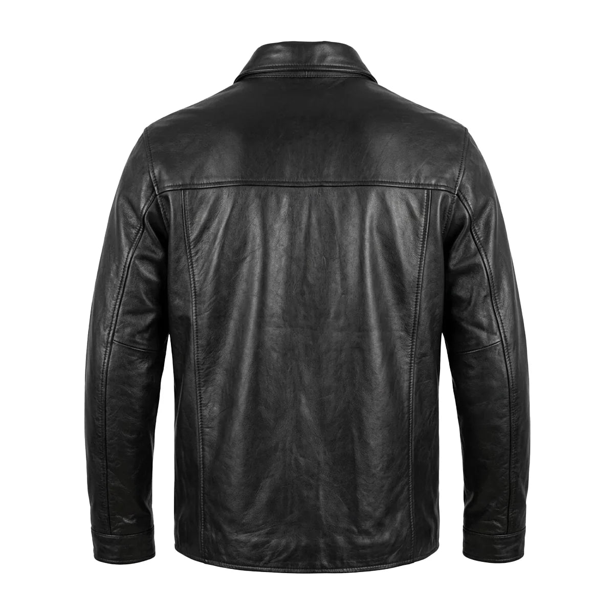 Edge - Premium Men's motorcycle Leather Jacket (Shirt Style) - Unik Just for Bikers - Flyclothing LLC