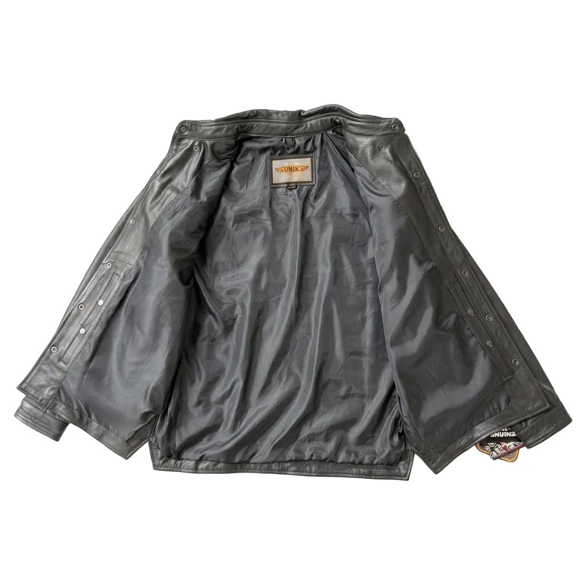 Edge - Premium Men's motorcycle Leather Jacket (Shirt Style) - Unik Just for Bikers - Flyclothing LLC