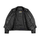 Brando - Men's Motorcycle Leather Jacket - Unik Just for Bikers - Flyclothing LLC