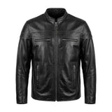 Goose - Premium Men's Leather Motorcycle Jacket - Unik Just for Bikers - Flyclothing LLC
