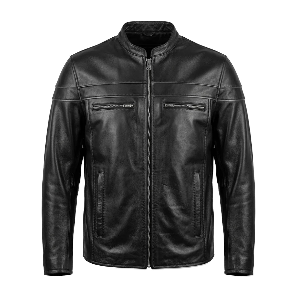 Goose - Premium Men's Leather Motorcycle Jacket - Unik Just for Bikers - Flyclothing LLC
