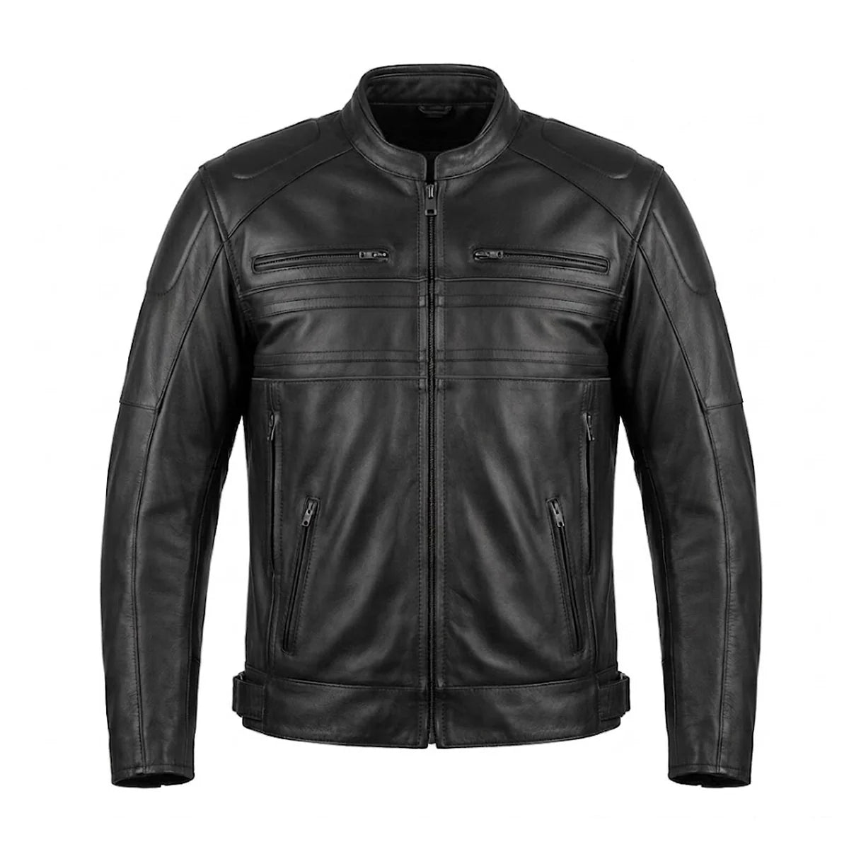Grizzly - Men's Ultra Leather Motorcycle Jacket - Unik Just for Bikers - Flyclothing LLC