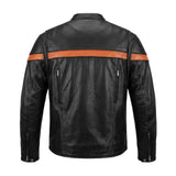 Blaze - Men's Premium Leather Motorcycle Jacket - Unik Just for Bikers - Flyclothing LLC