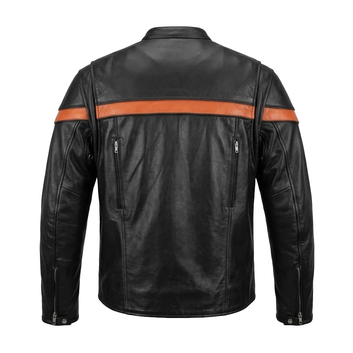 Blaze - Men's Premium Leather Motorcycle Jacket - Unik Just for Bikers - Flyclothing LLC