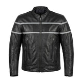 Viper - Men's Premium Leather Motorcycle Jacket - Unik Just for Bikers - Flyclothing LLC