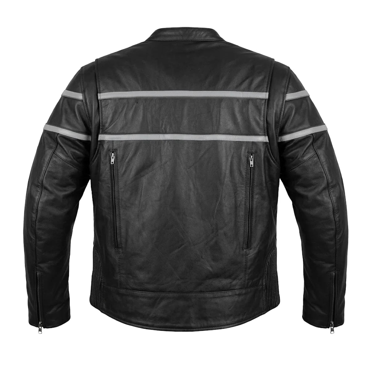 Viper - Men's Premium Leather Motorcycle Jacket - Unik Just for Bikers - Flyclothing LLC