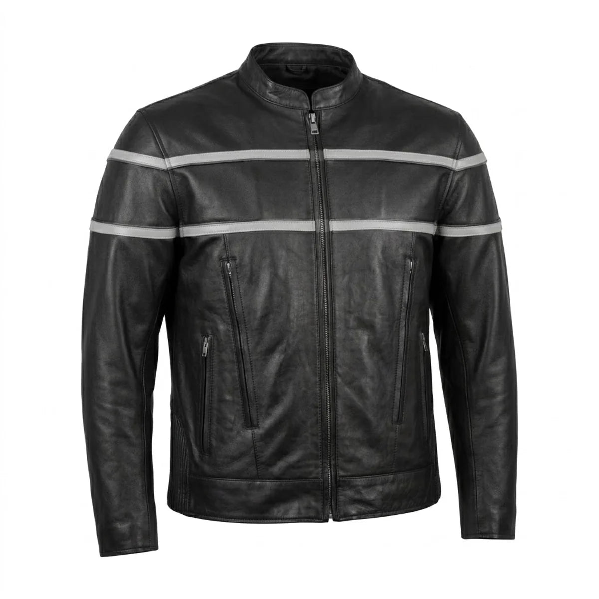 Viper - Men's Premium Leather Motorcycle Jacket - Unik Just for Bikers - Flyclothing LLC