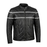 Viper - Men's Premium Leather Motorcycle Jacket - Unik Just for Bikers - Flyclothing LLC