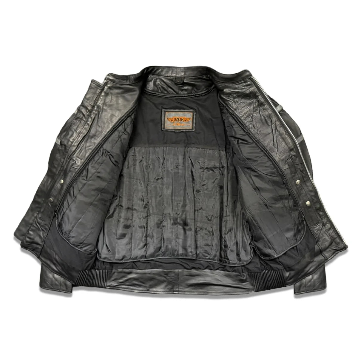 Viper - Men's Premium Leather Motorcycle Jacket - Unik Just for Bikers - Flyclothing LLC
