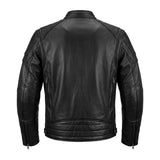 Ace - Ultra Men's Black Leather Motorcycle Jacket - Unik Just for Bikers - Flyclothing LLC