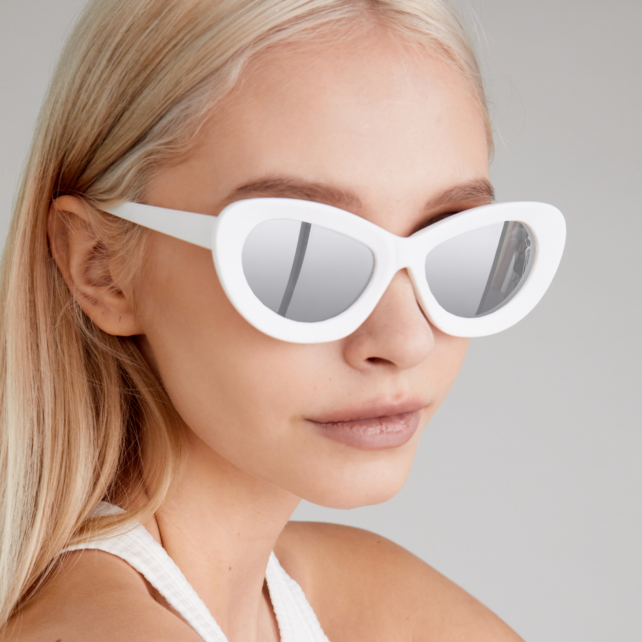 Jackie - White Prescription - TopFoxx - Flyclothing LLC