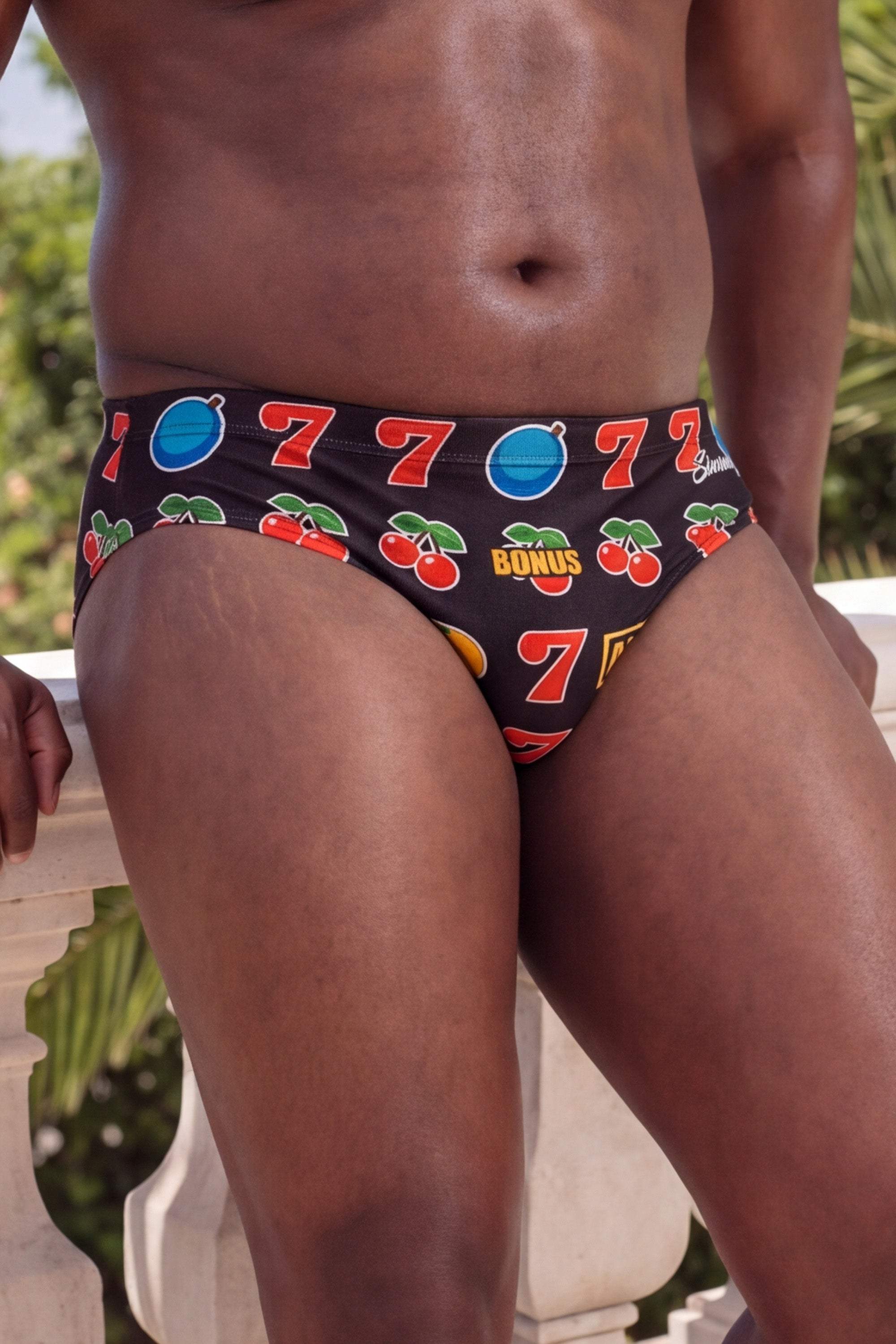 The Jackpot | Slot Machine Ball Hammock® Pouch Swim Briefs - Shinesty - Flyclothing LLC