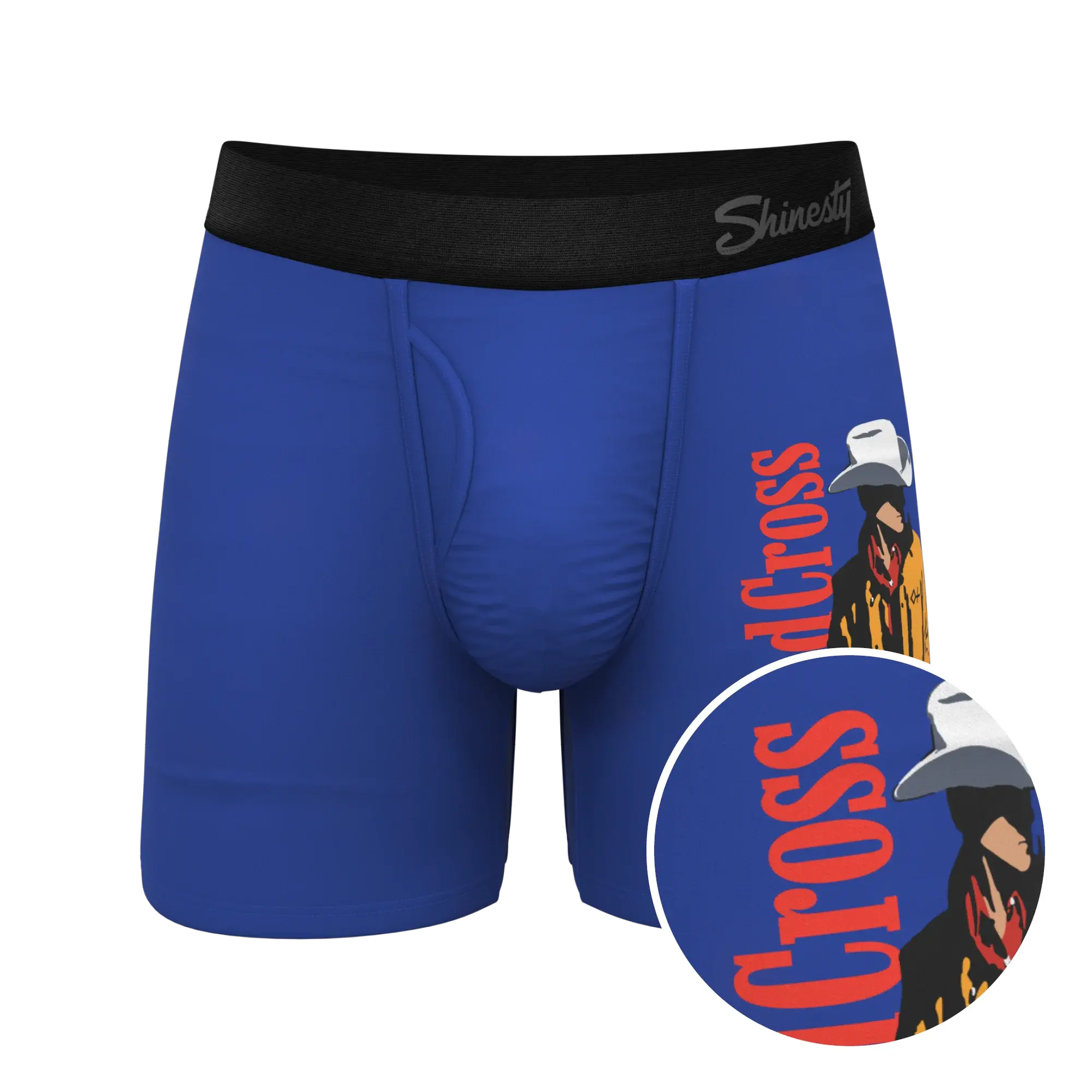 The Jackson | Blue Cowboy Shinesty x Diamond Cross Ranch Ball Hammock® Pouch Underwear With Fly - Shinesty - Flyclothing LLC