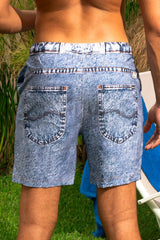 The Jacksonville Jort | Denim USA Ball Hammock® Pouch 8" Swim Trunks - Shinesty - Flyclothing LLC