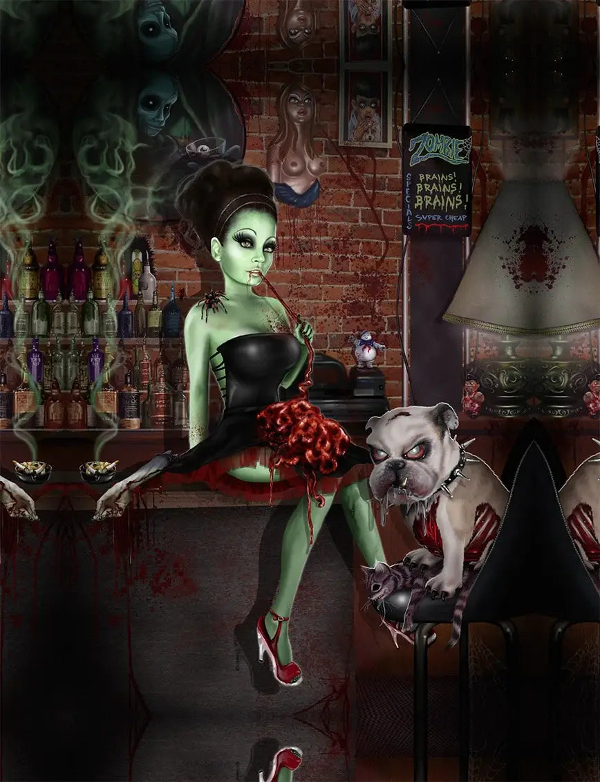 Black Market Art Company Jamie and Barnie Will Eat You Print - Black Market Art Company - Flyclothing LLC
