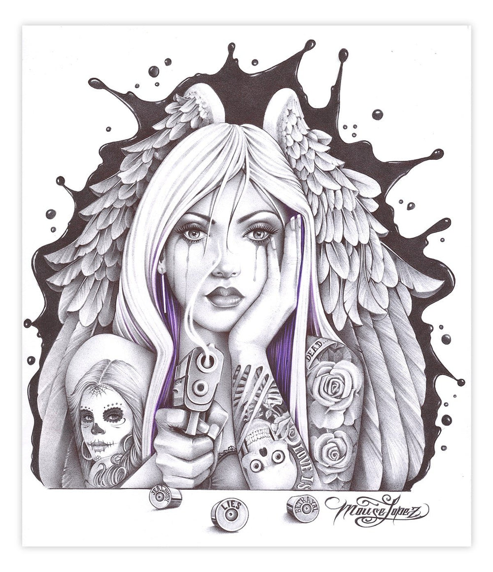 Black Market Art Company Jealousy Lies Betrayal Print