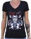 Black Market Art Company Jester Women's V-Neck T-Shirt