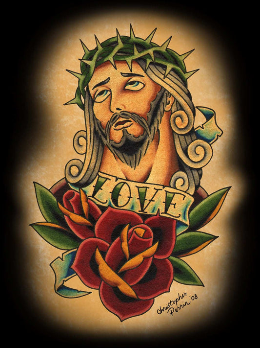 Black Market Art Company Jesus Print - Black Market Art Company - Flyclothing LLC