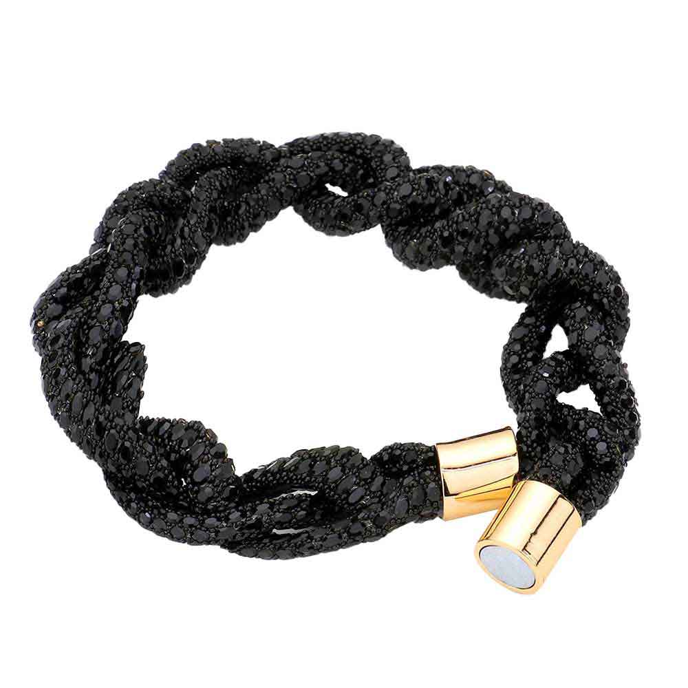 Bling Braided Magnetic Bracelet - Madeline Love - Flyclothing LLC