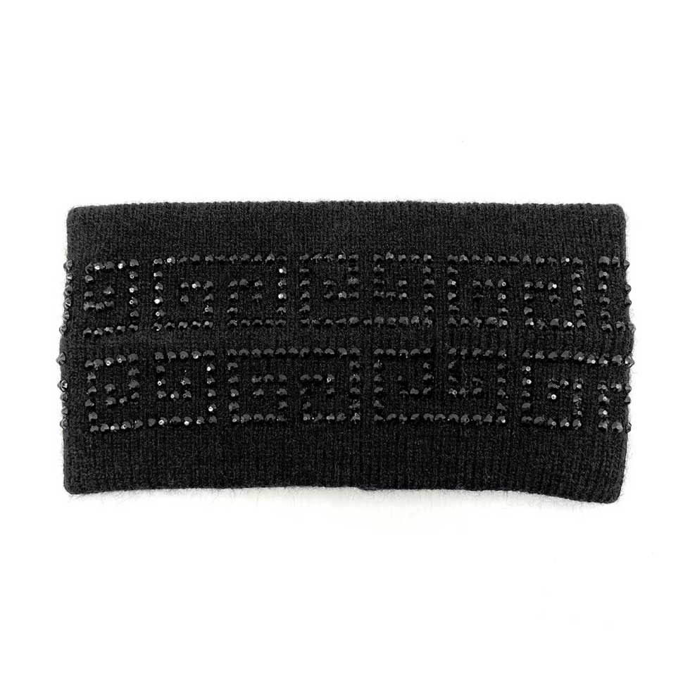 Bling Greek Patterned Earmuff Headband - Madeline Love - Flyclothing LLC