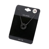 CZ Embellished Open Circle Pendant Necklace - Madeline Love - Flyclothing LLC