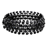 Crystal Round Bubble Stretch Evening Bracelet - Madeline Love - Flyclothing LLC