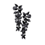 Floral Multi Stone Evening Earrings - Madeline Love - Flyclothing LLC