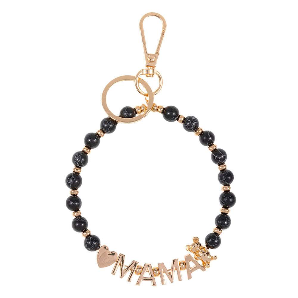 Mama Message Heart Bear Pointed Precious Key Chain Bracelet - Madeline Love - Flyclothing LLC