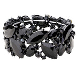 Marquise Crystal Stretch Evening Bracelet - Madeline Love - Flyclothing LLC