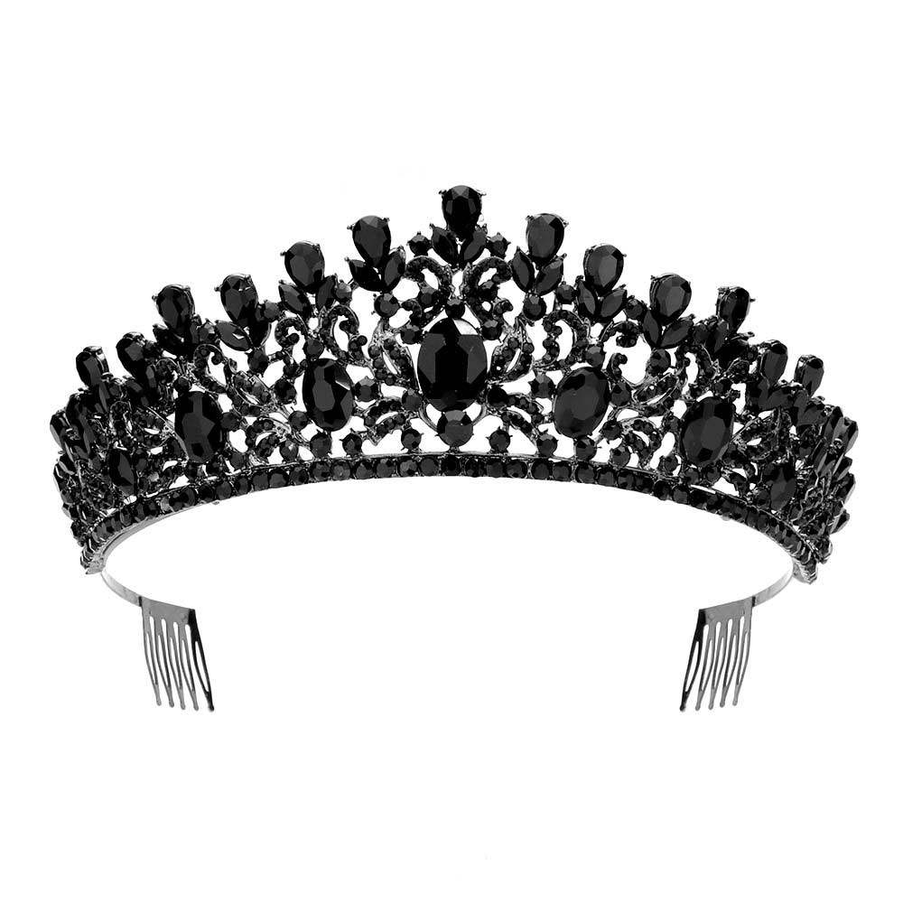 Oval Stone Pointed Princess Tiara - Madeline Love - Flyclothing LLC