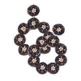 Sequin Flower Cluster Dangle Earrings - Madeline Love - Flyclothing LLC