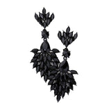 Teardrop Accented Marquise Stone Cluster Evening Earrings - Madeline Love - Flyclothing LLC