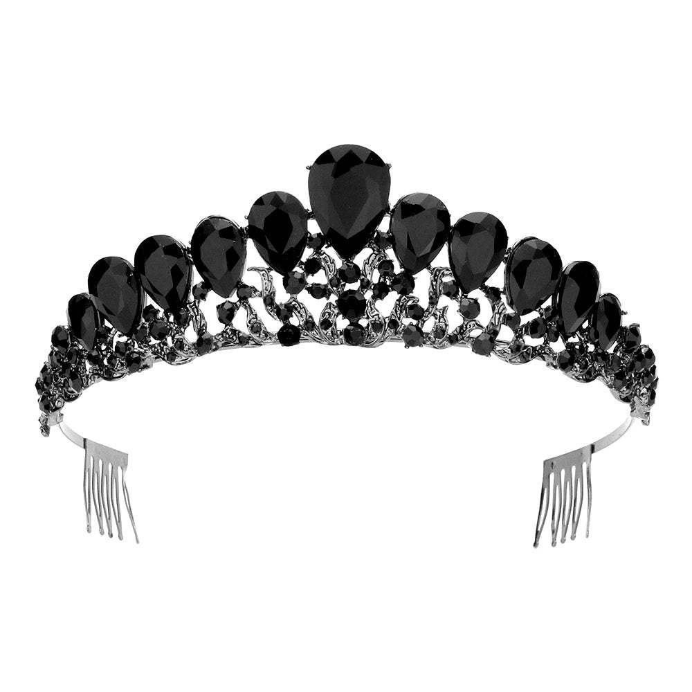 Teardrop Accented Princess Tiara - Madeline Love - Flyclothing LLC