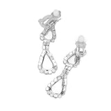 Teardrop Stone Accented Rhinestone Pave Necklace - Madeline Love - Flyclothing LLC
