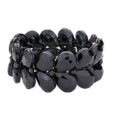 Teardrop Stone Embellished Evening Bracelet - Madeline Love - Flyclothing LLC
