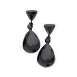 Triangle Round Teardrop Stone Link Dangle Evening Earrings - Madeline Love - Flyclothing LLC