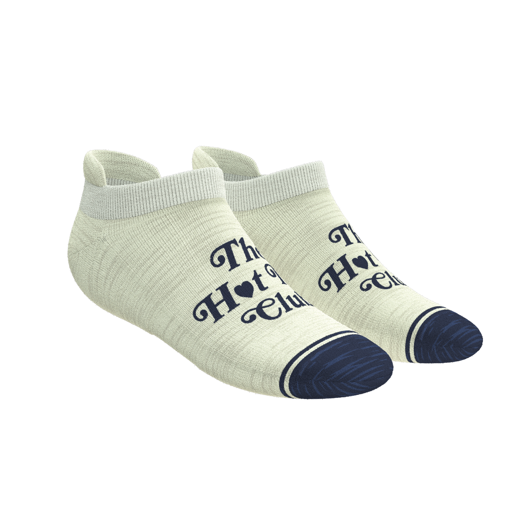 The Jet Set | Hot Tub Club Oatmeal Heel Hammock™ Ankle Socks