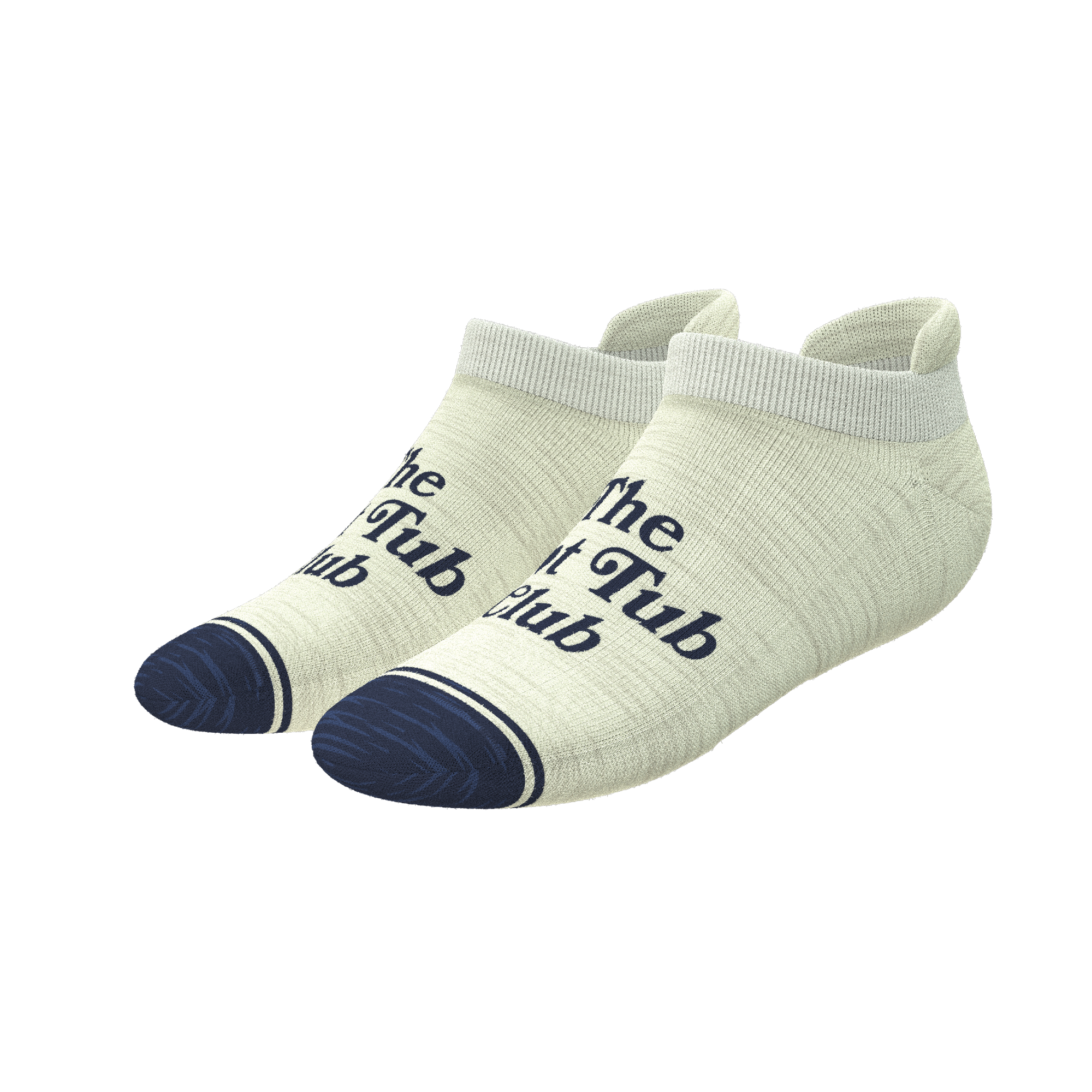 The Jet Set | Hot Tub Club Oatmeal Heel Hammock™ Ankle Socks