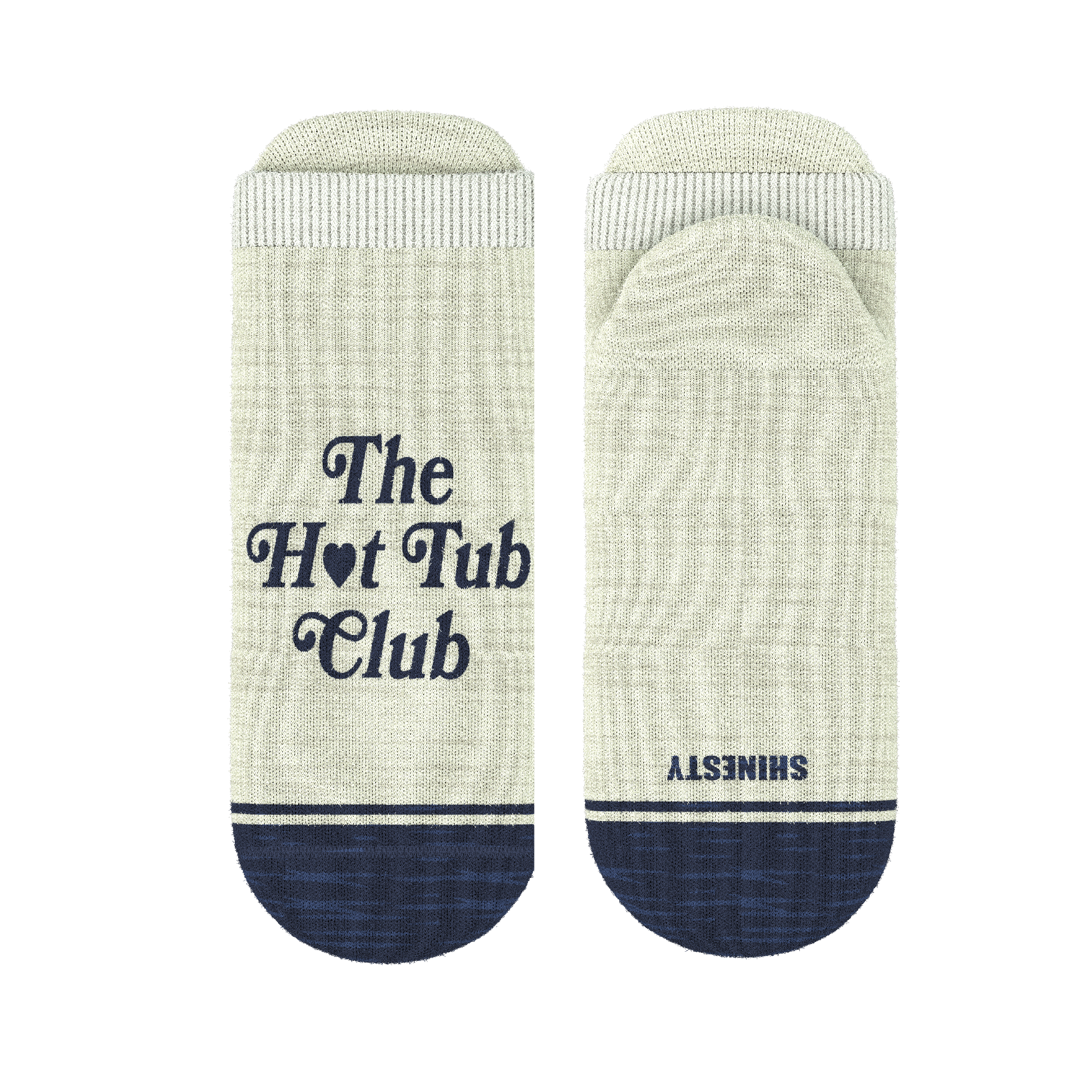 The Jet Set | Hot Tub Club Oatmeal Heel Hammock™ Ankle Socks