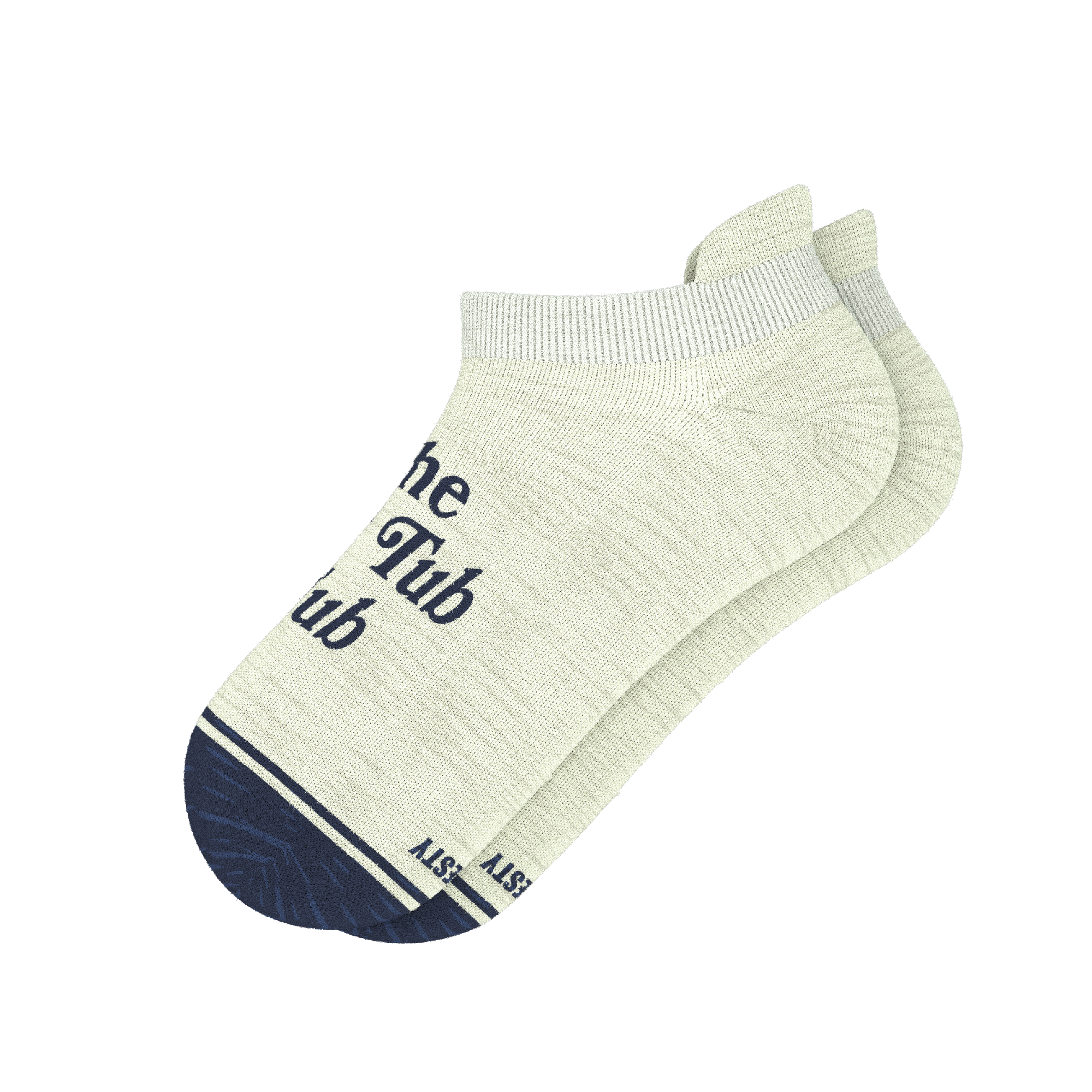 The Jet Set | Hot Tub Club Oatmeal Heel Hammock™ Ankle Socks