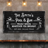 Personalized Rustic Pool Sign - Tailored Canvases - Flyclothing LLC