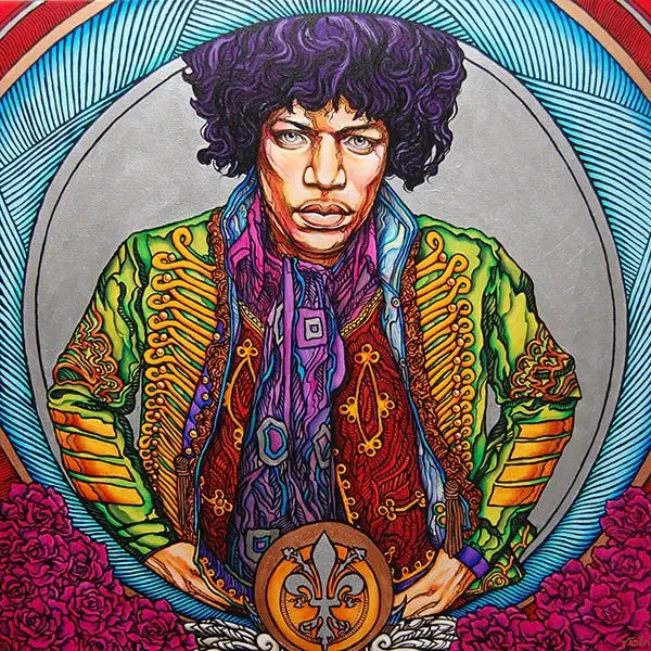Black Market Art Company Jimi Print - Black Market Art Company - Flyclothing LLC