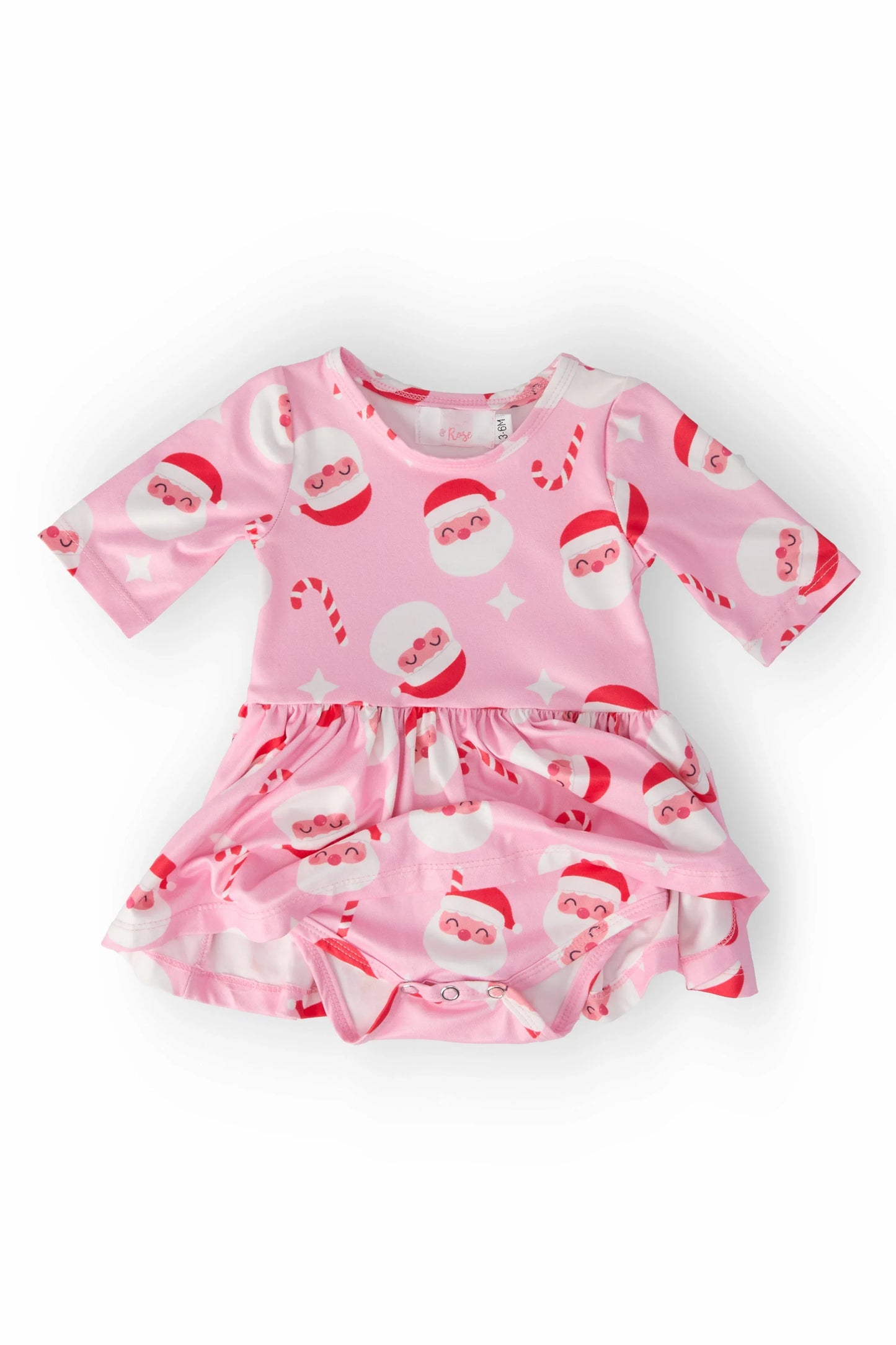 Jingle Bells 3/4 Sleeve Twirl Bodysuit - Mila & Rose ® - Flyclothing LLC